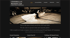 Desktop Screenshot of cinderellasweddingdjs.com